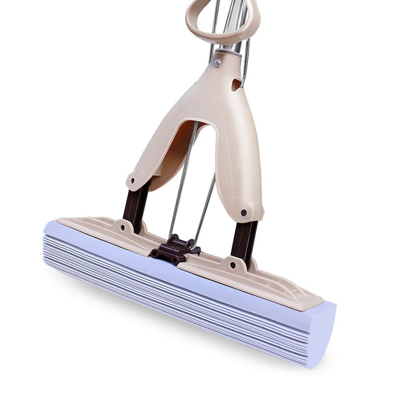 好太太拖把对折式折叠挤水胶棉免手洗家用海绵拖把吸水墩布替换头