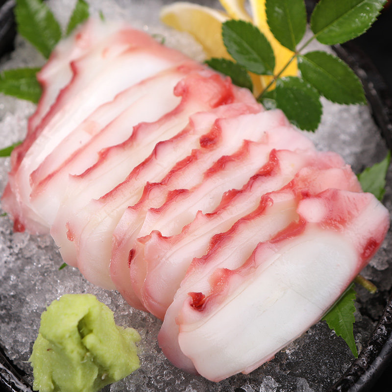 切片新鲜冷冻章鱼140g八爪即食刺身寿司料理冷冻章鱼