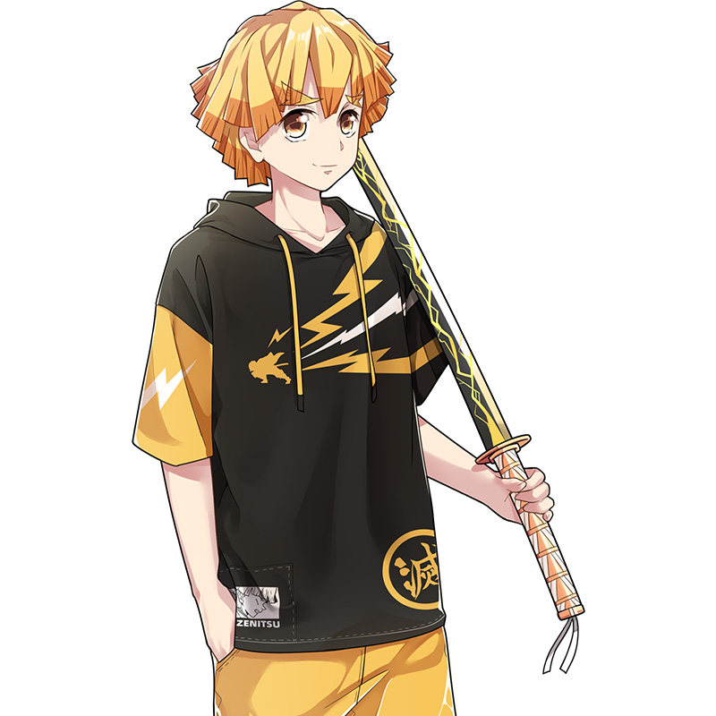 moeyu动漫二次元男女短袖印象善逸周边服装动漫t恤