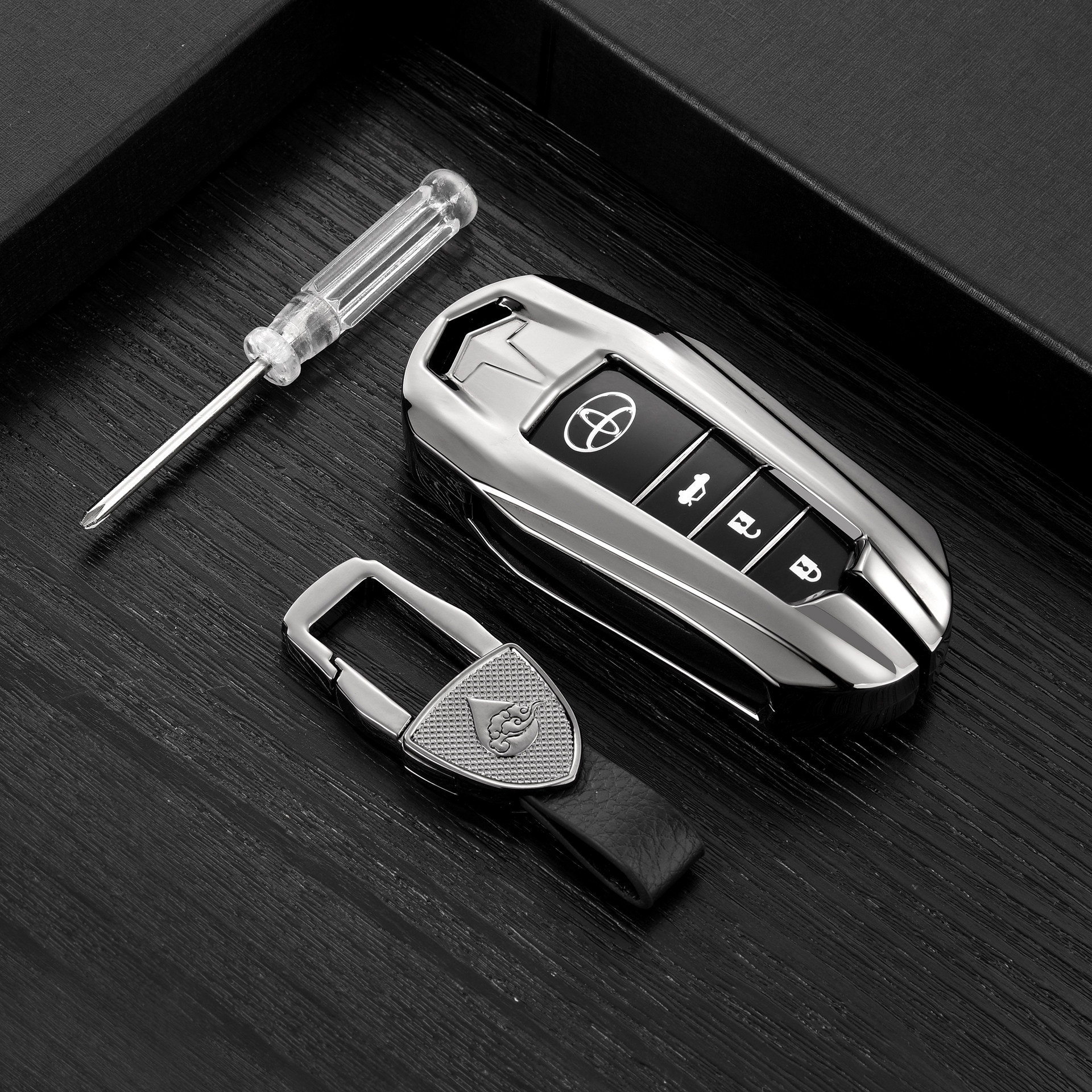 适用丰田钥匙套包亚洲龙凯美瑞威兰达卡罗拉21款车用钥匙包