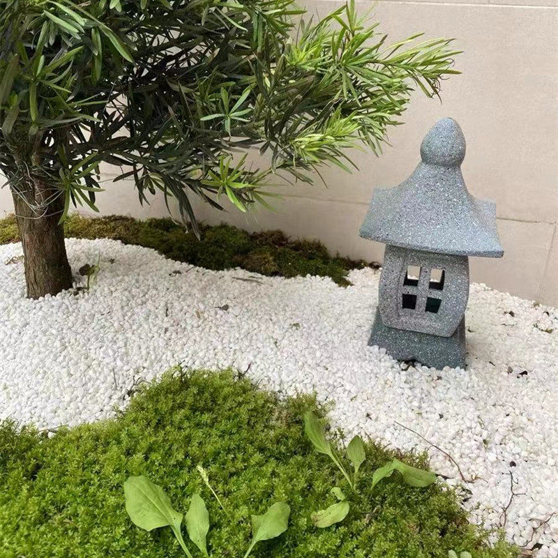 50斤白色石子石头大鹅卵石庭院铺路铺地小白石花园造景景观白石子