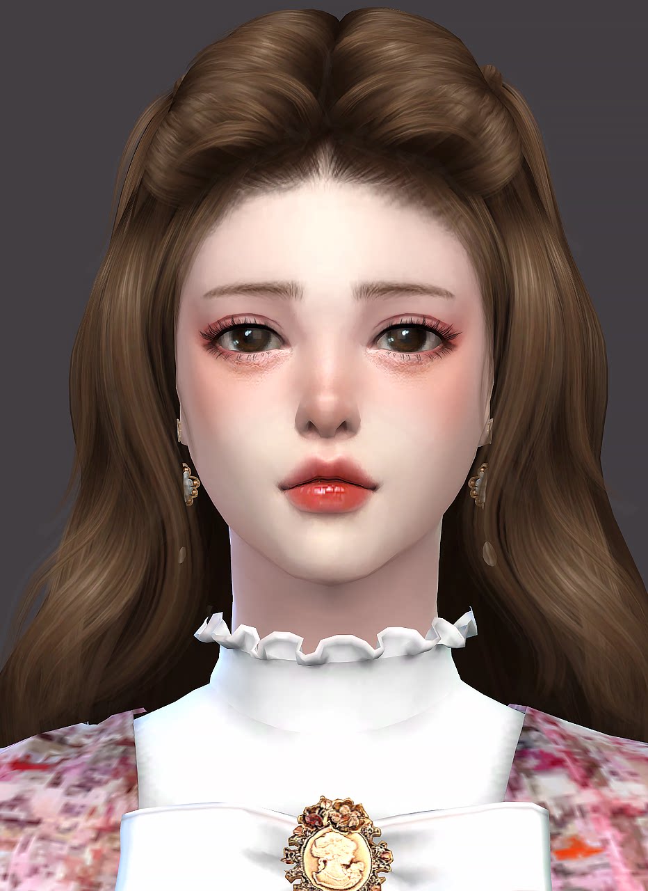 模拟人生4人物mod丨女71号丨送8套服装发型皮肤origin