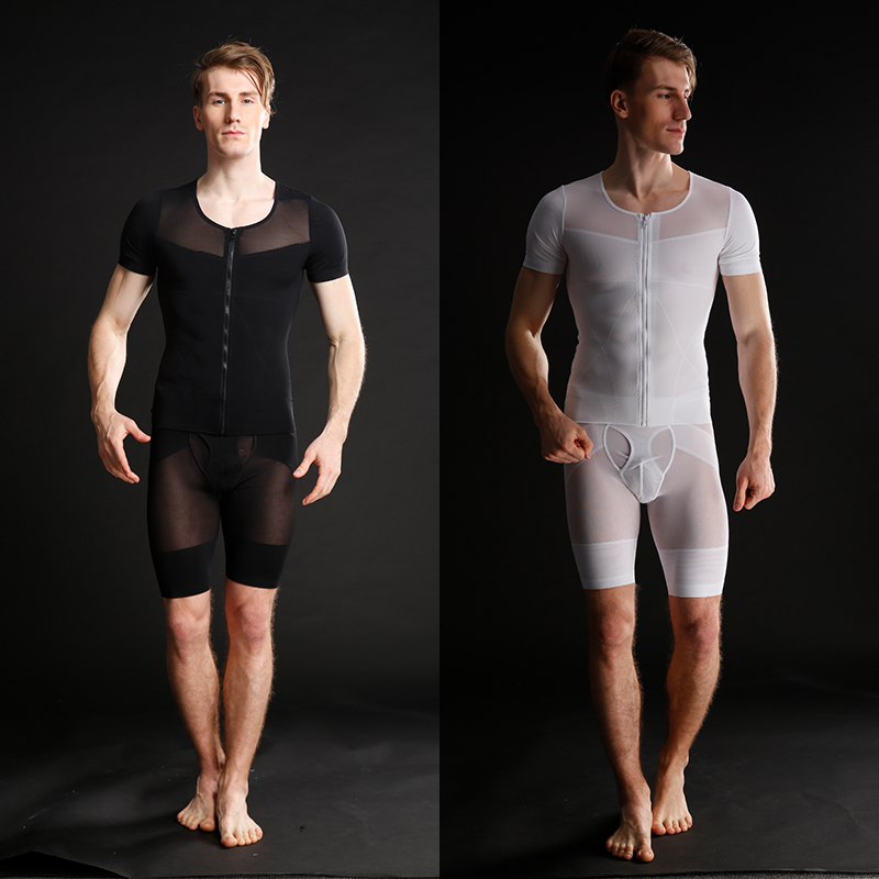 男士收腹内裤男束腰中腰收腹护腰内裤紧身提臀塑身衣收肚子啤酒肚