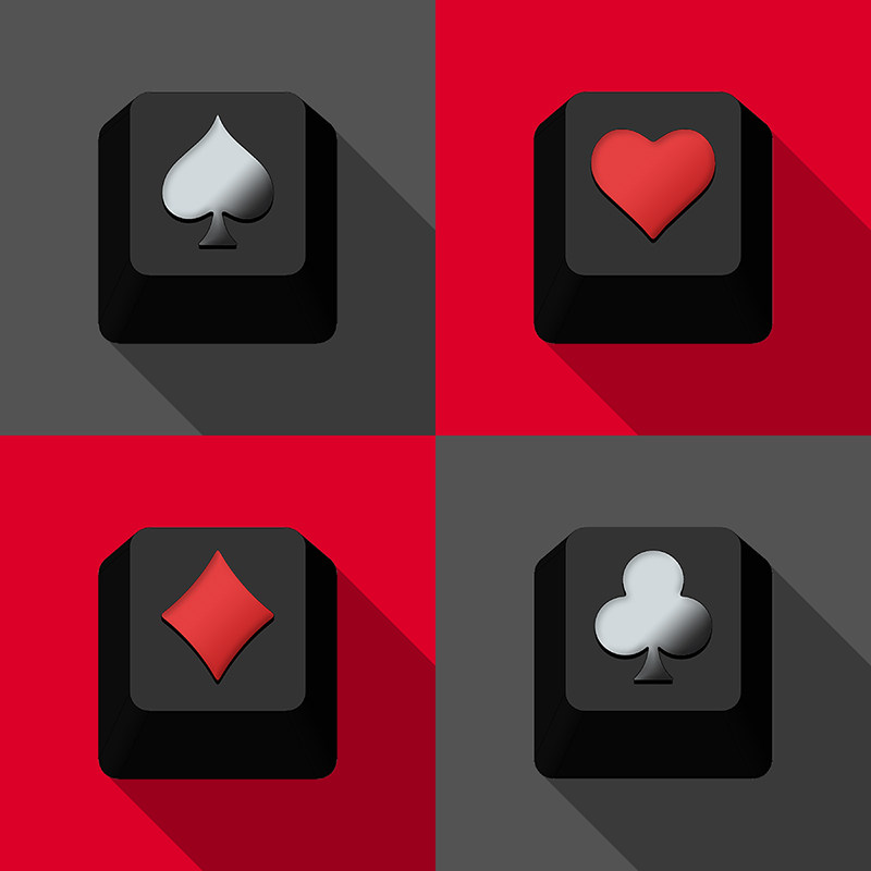 键石扑克牌黑桃爱心花色外设周边机械键盘锌铝键盘