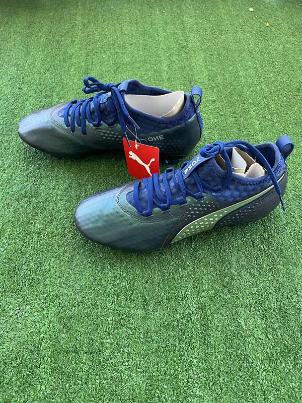 日本专柜puma彪马正品one长钉hg牛皮柔软足球鞋