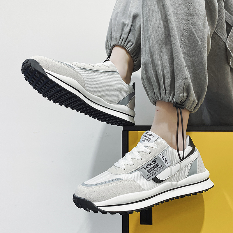 2021年新款秋冬季阿甘男鞋小白网面运动休闲板鞋百搭跑步老爹潮鞋