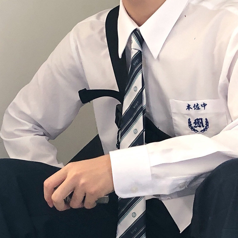 领带校园男学生dkjk原创心脏希望美德地震领带