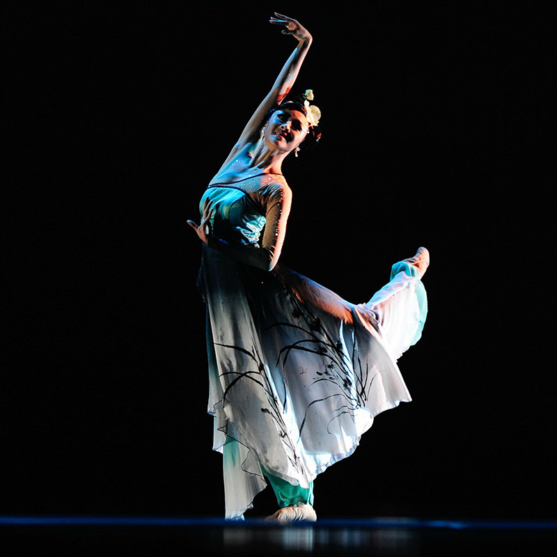 空谷幽兰舞蹈原版订做桃李女子独舞比赛演出民族服装民族服装