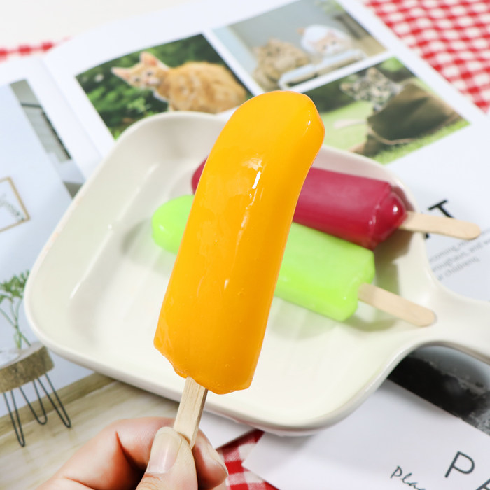 20支奥雪小舌弯弯果冻冰棍冰淇淋雪糕甜橙蜜桃冰淇淋