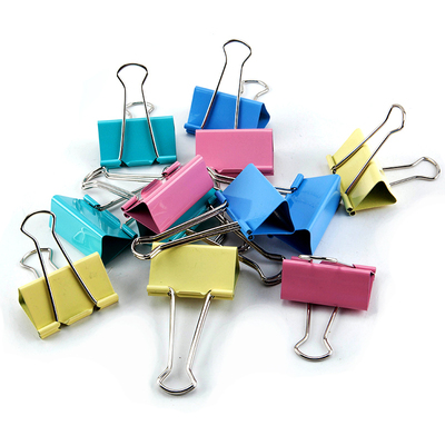 互信【整盒12个】长尾夹票夹