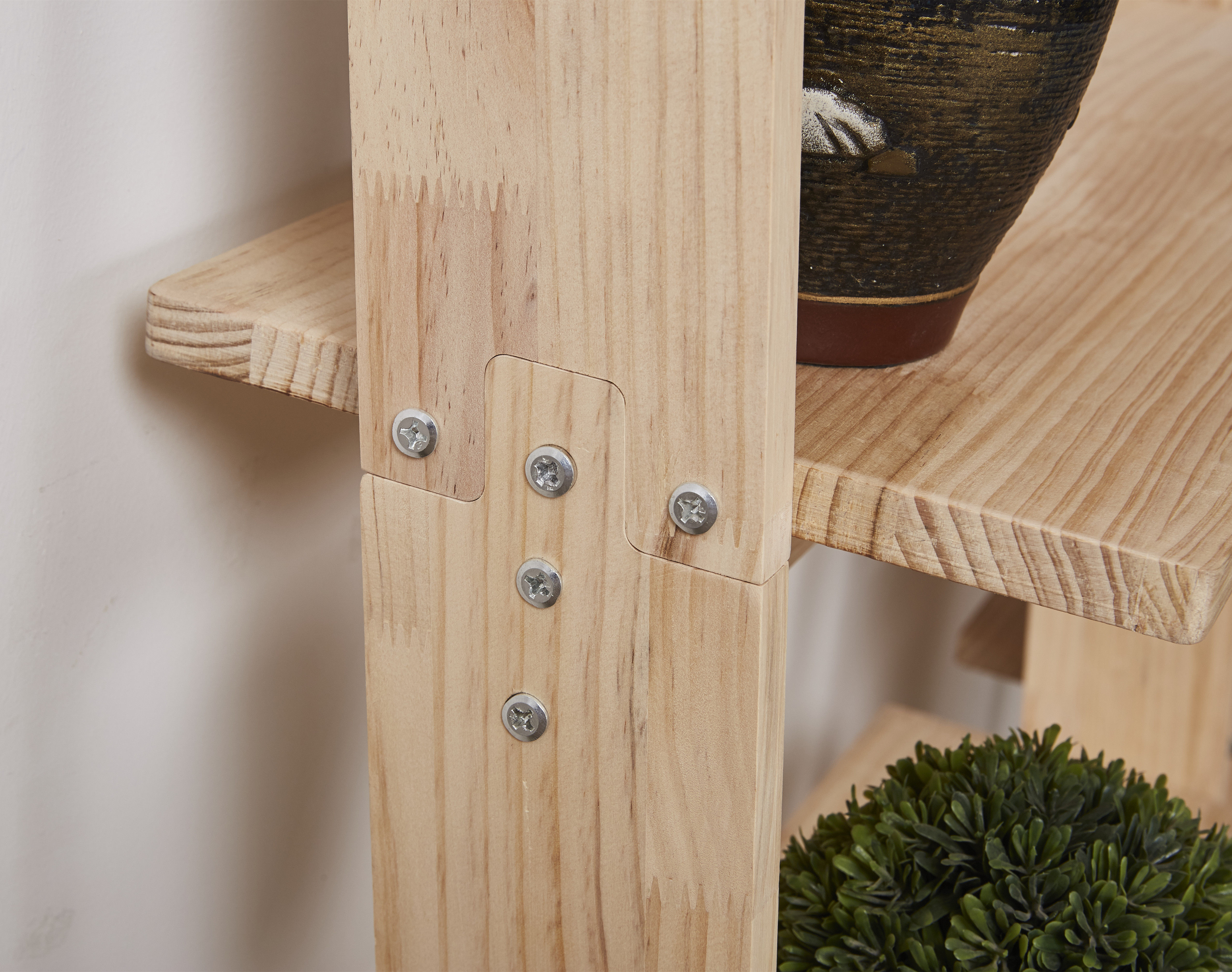 置物梯形书架落地楼梯子花架子北欧装饰木头阶梯式ins风卧室宿舍