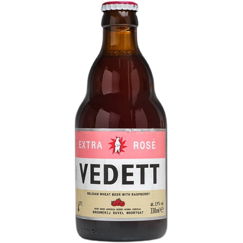 啤酒比利时进口白熊玫瑰玫瑰红红啤酒330ml小麦果味啤酒