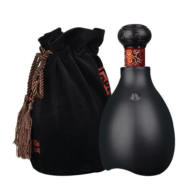 酒仙白水杜康一坛老酒1000ml4瓶整箱陕西高度白酒