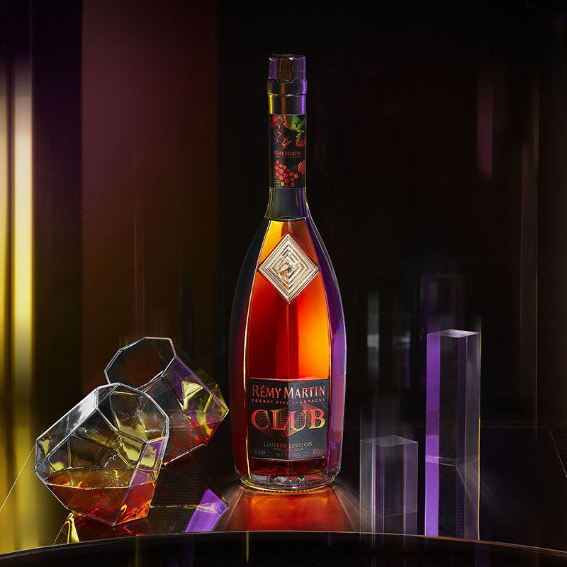 酒仙网人头马club优质香槟区干邑白兰地350ml流光邑彩限量版