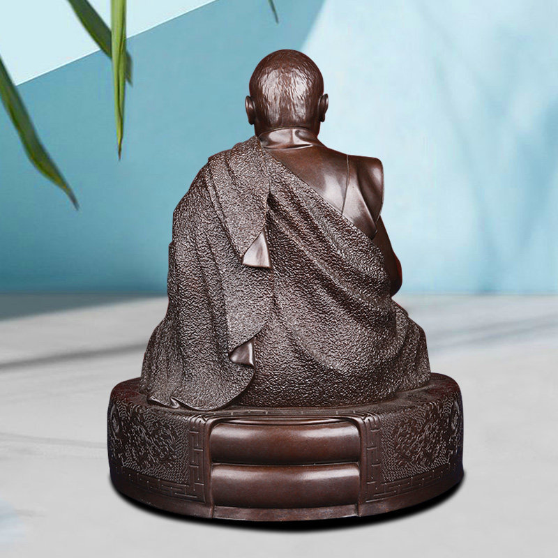 佛像藏传法王如意宝纯铜摆件迷你供佛居家5寸装饰摆件