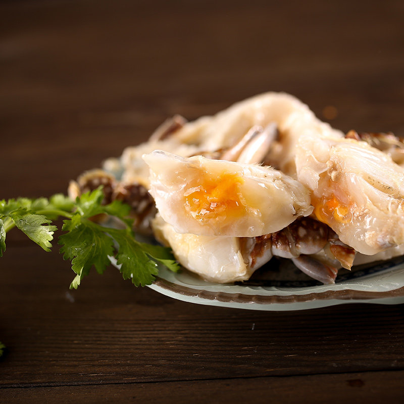 宁波特产醉蟹块470g即食呛蟹腌制生腌海鲜蟹块咸蟹醉蟹股罐装