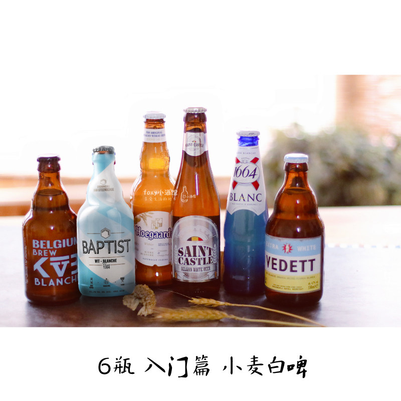进口精酿啤酒白啤ipa修道院6瓶组合1664迷失啤酒