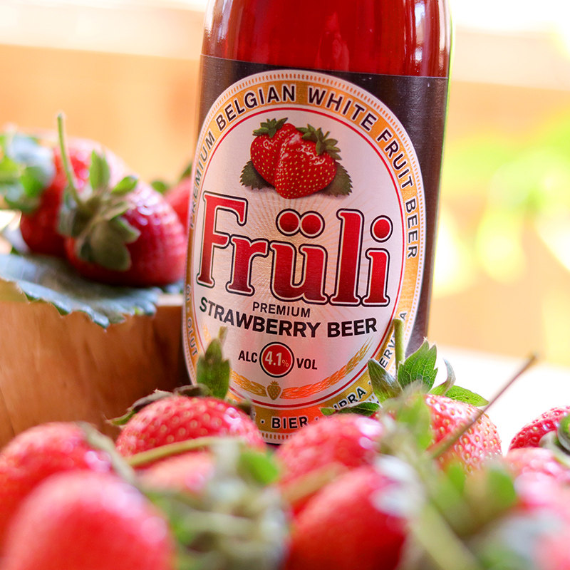 fruli芙力草莓啤酒 送赠品 女士果味啤酒精酿 进口啤酒 比利时原装