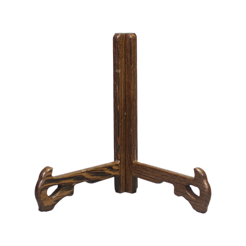 实木普洱茶架子茶饼架茶架鸡翅木支架陶瓷瓷盘展示架茶道