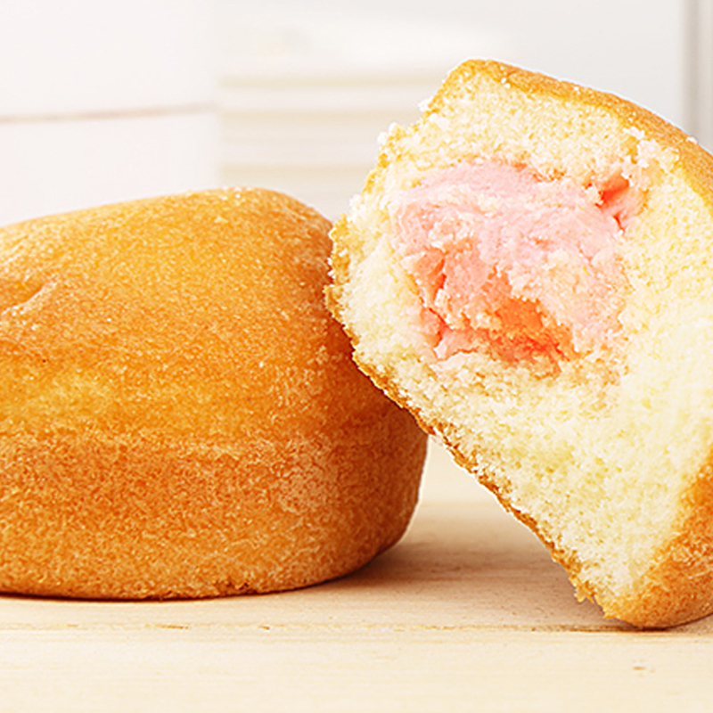 蛋糕盼盼蛋黄派注草莓600g营养早餐办公休闲西式糕点