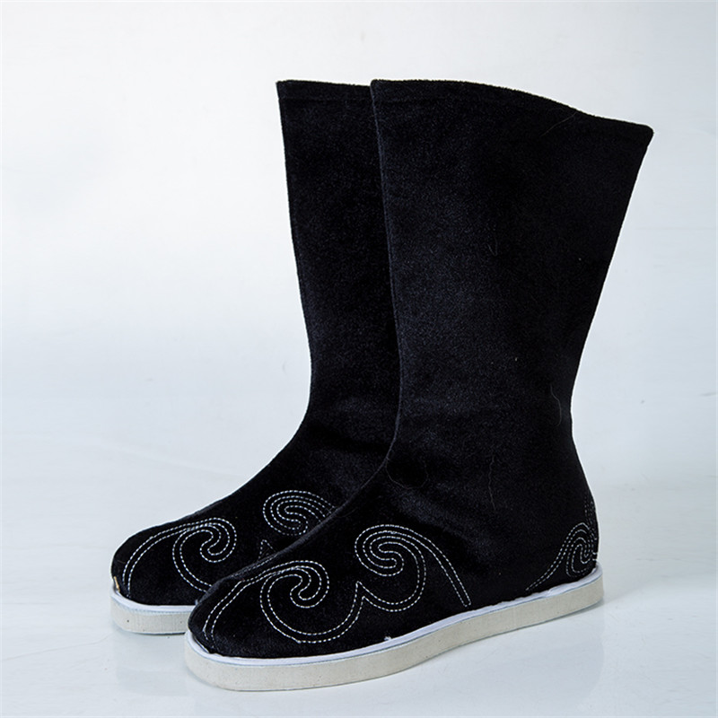 靴子古代鞋男戏剧布靴汉汉鞋古风官靴中国国风古典舞鞋