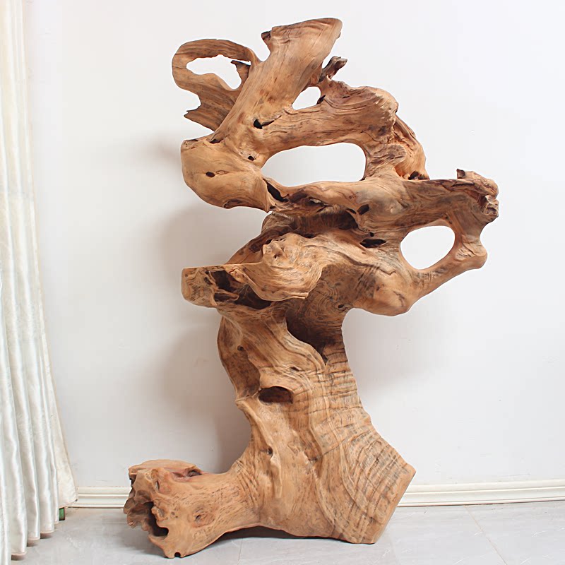 香樟落地木雕盆景根艺客厅多层底座樟木树根根雕花架