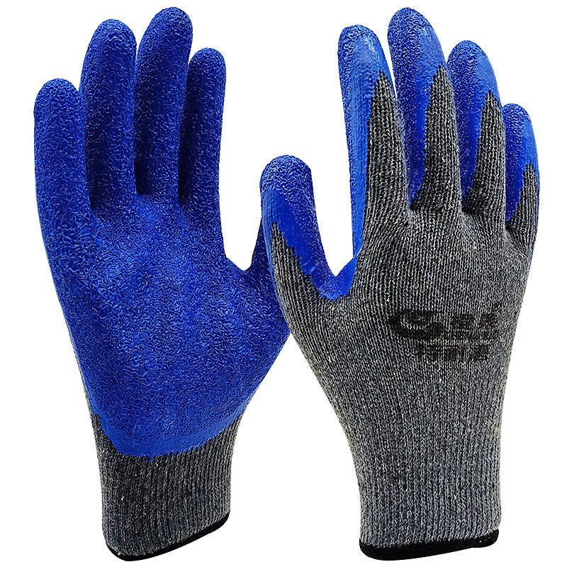 正品织女星劳保手套防滑耐磨皱纹胶皮加厚