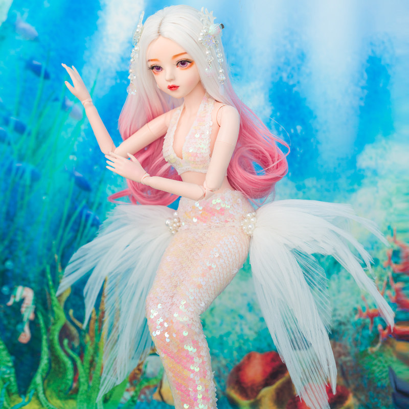bjd娃娃3分美丽人鱼公主妈妈多丽多丽丝丝凯蒂女孩娃娃