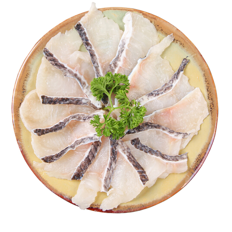 黑鱼鱼片免浆500g去骨去刺鱼身方便速食半成品淡水鱼类