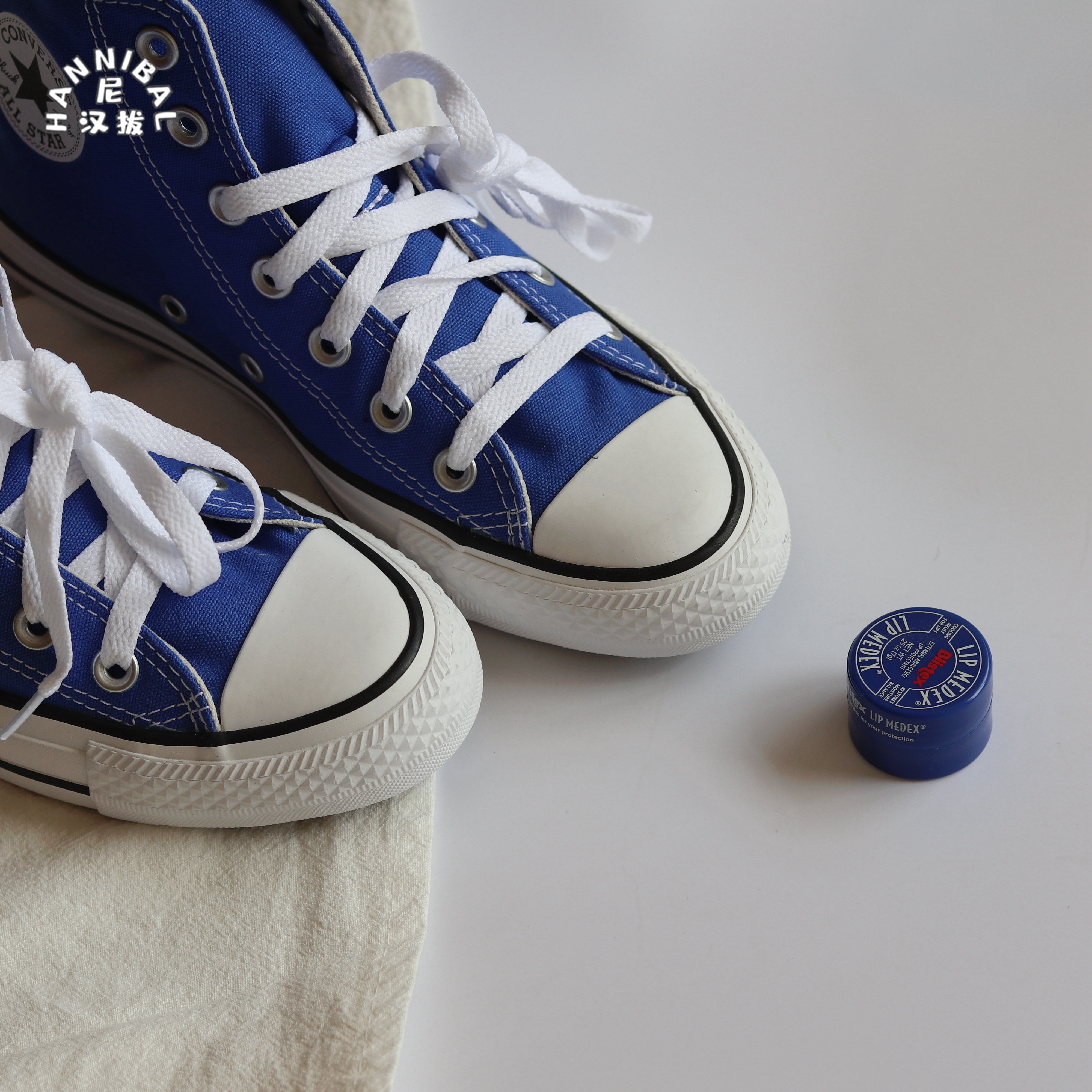 匡威allstar经典宝蓝克莱因蓝色男女女高情侣帆布鞋