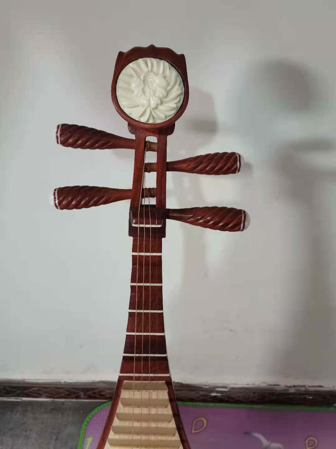 乐器花梨琵琶初学入门儿童成人演奏考级手工琵琶