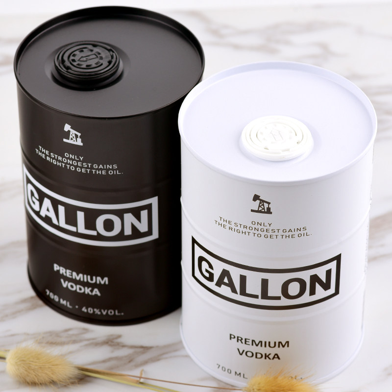 油桶伏特加原装进口俄罗斯石油桶黑白红汽vodka洋酒单只伏特加