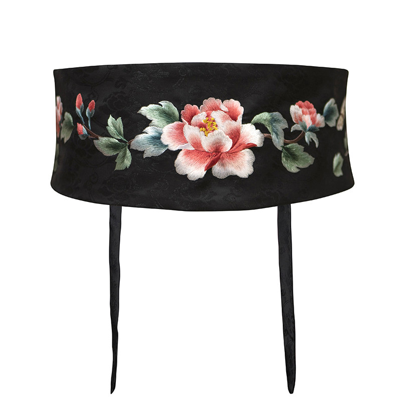 刺绣汉服腰封中国国风装饰裙子百搭打结腰带腰带