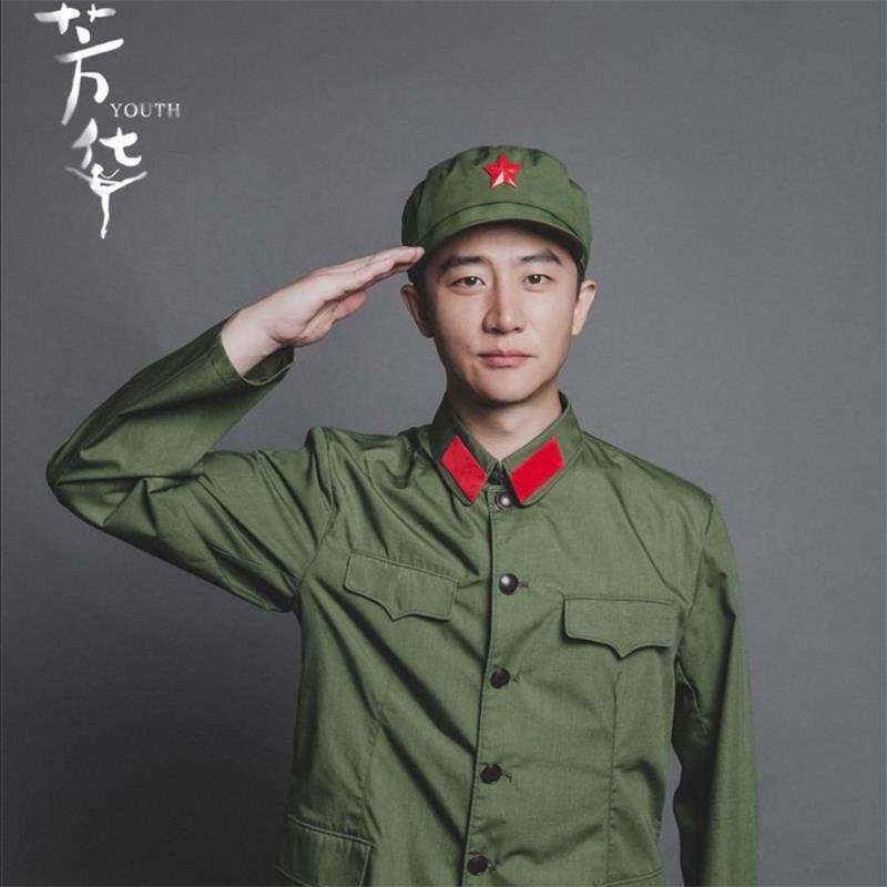 成人红军演出服合唱服男女八路军的衣服抗战服装红卫兵军装表演服