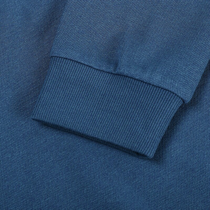 秋冬男装保暖加厚长袖纯色男t恤衬衫领假两件商务休闲体恤上衣服 - 古