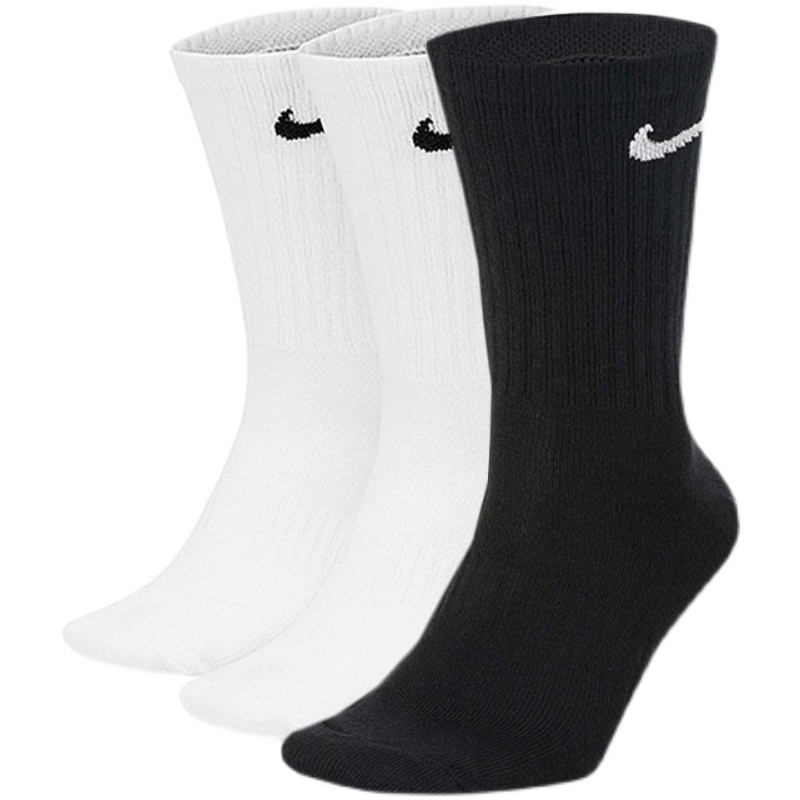正品nike耐克袜子黑白黑白灰灰色男女短袜中筒运动袜