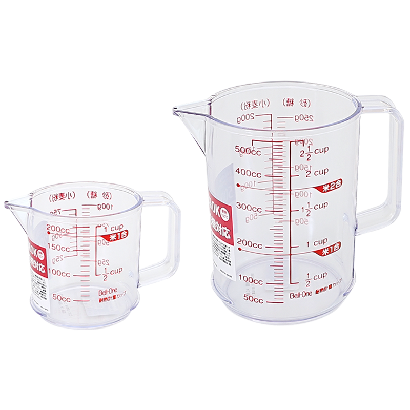 日本进口asvel塑料量杯 厨房烘培刻度杯牛奶杯家用面粉液体计量杯