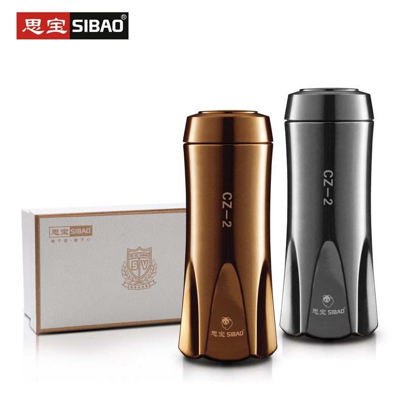 思宝保温杯长征火箭造型真空不锈钢食品品级车载保温杯