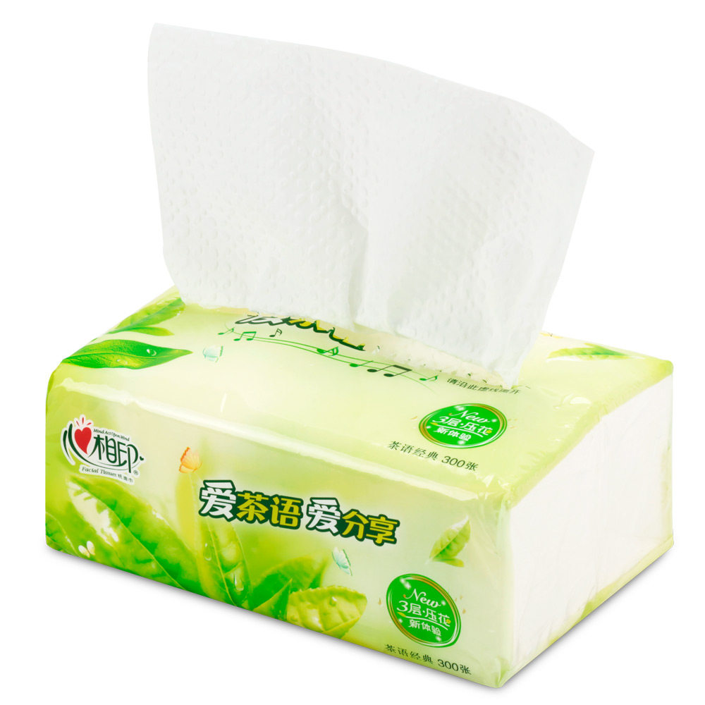 心相印抽纸整箱家庭大号实惠3层心心相印18包抽纸