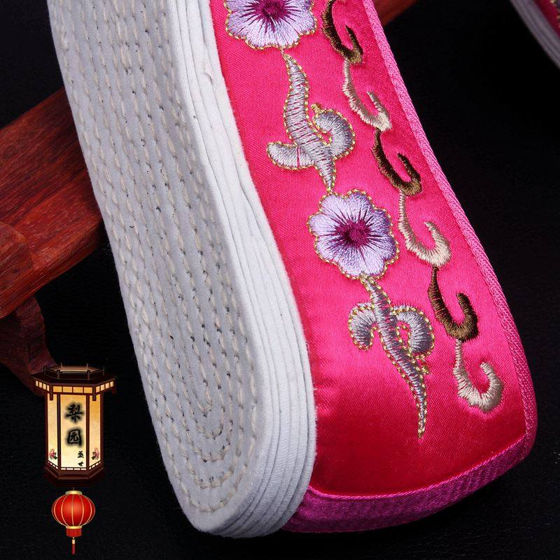 戏曲平底彩鞋女花旦新款京剧越剧丫鬟旦角新娘单鞋