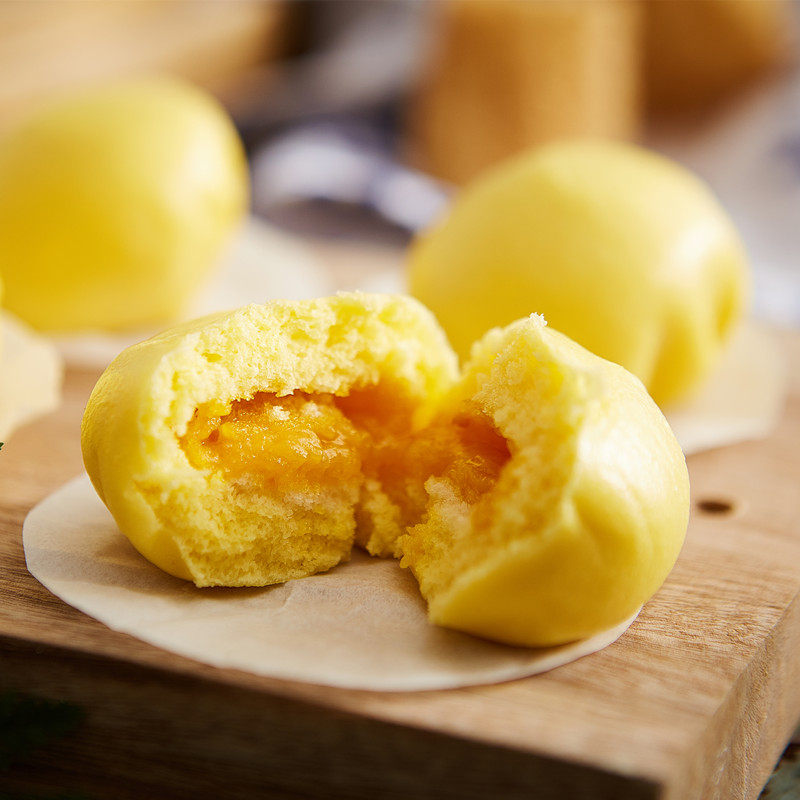 乐肴蛋黄流沙沙包300g10港式早餐包子速冻食品点心包点