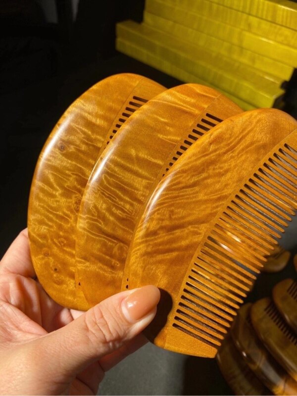 正宗金丝楠木小叶桢楠阴沉实木梳子木梳梳头梳子