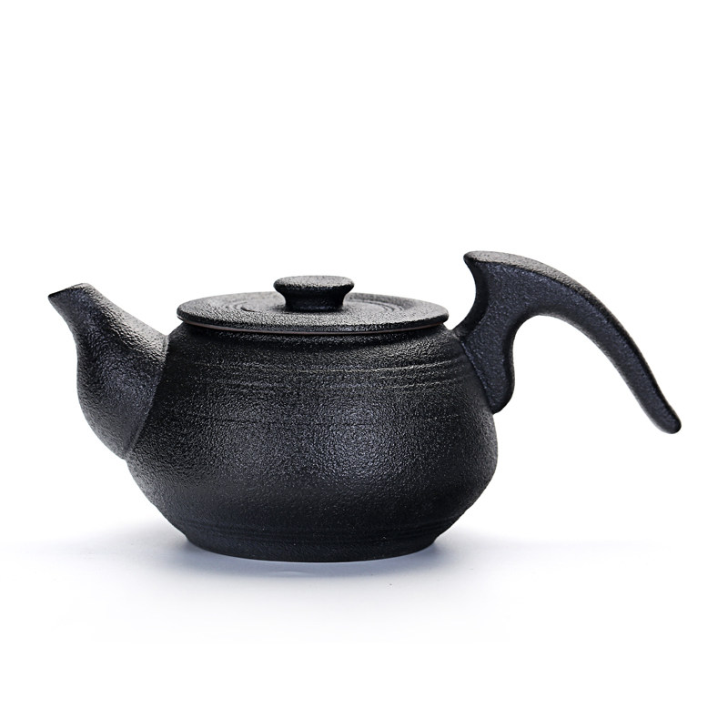 功夫茶具黑禅风茶壶手工黑陶瓷小号泡茶壶i泡茶器陶瓷茶水壶单壶