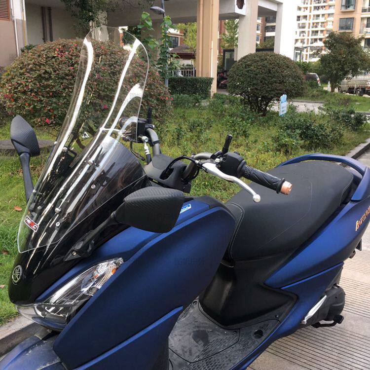 适用于雅马哈巡鹰改装风挡巡哥透明挡风玻璃挡风板摩托车前挡风