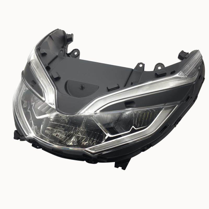 适用本田pcx2018-2020pcx150前大灯总成泰国弯刀led大灯摩托车前挡风
