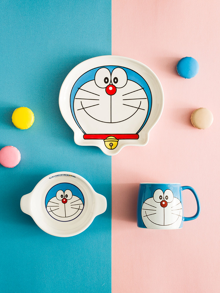哆啦水杯叮当猫杯子机器猫可爱胖子马克陶瓷卡通马克杯