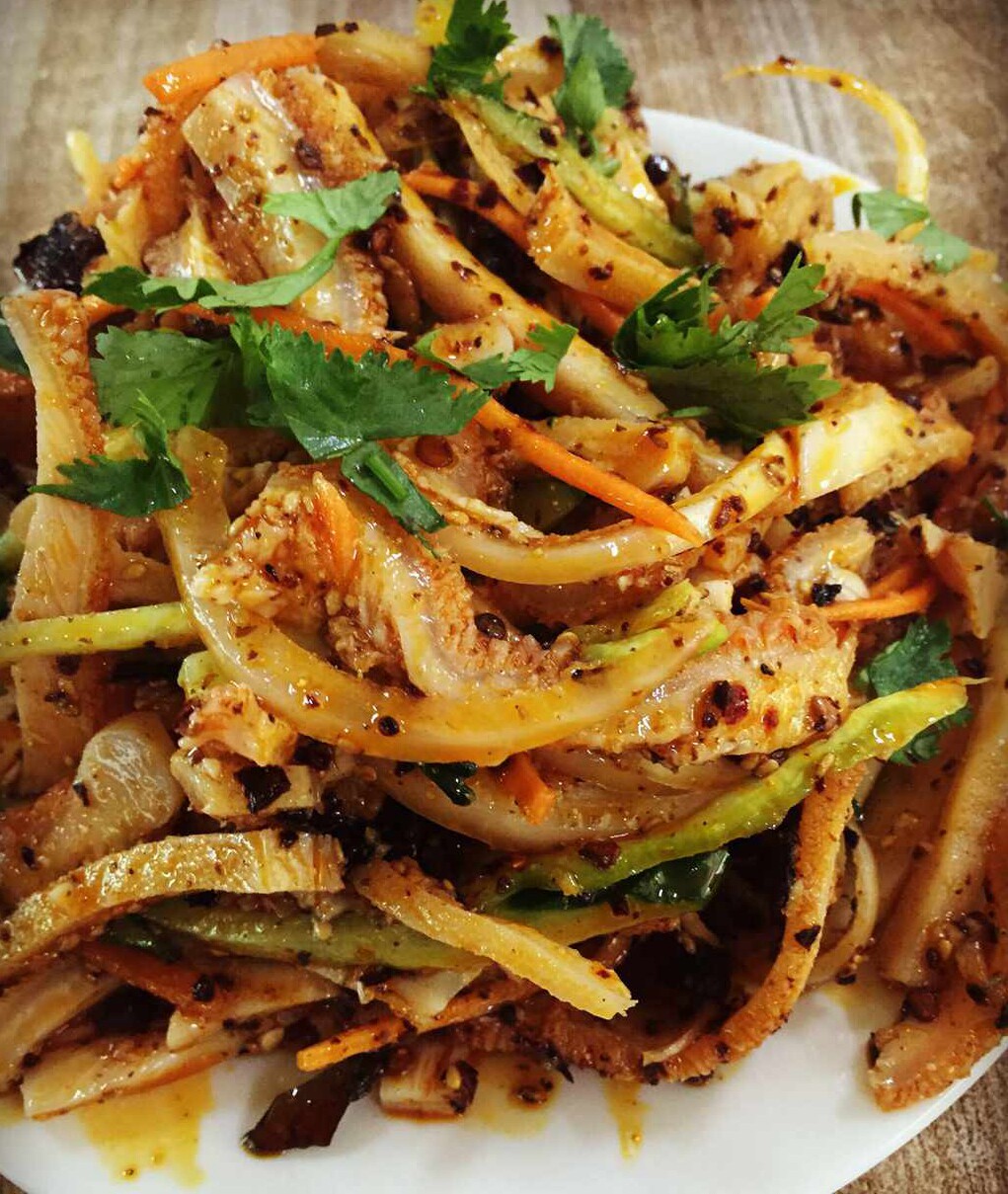 鸡西鑫园辣菜冷面东北北朝鲜特色风味小吃凉拌拌菜凉菜