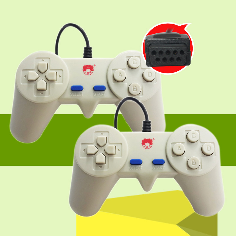 双人怀旧游戏 usb游戏手柄pc老式fc红白机 - 80蘑菇电玩小店