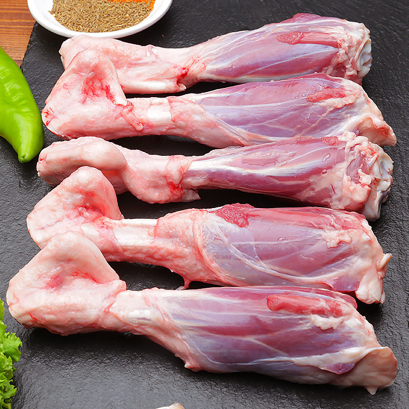 吉日木图 羊后小腿内蒙草原羔羊肉新鲜烧烤食材羊腱子羊棒骨1000g