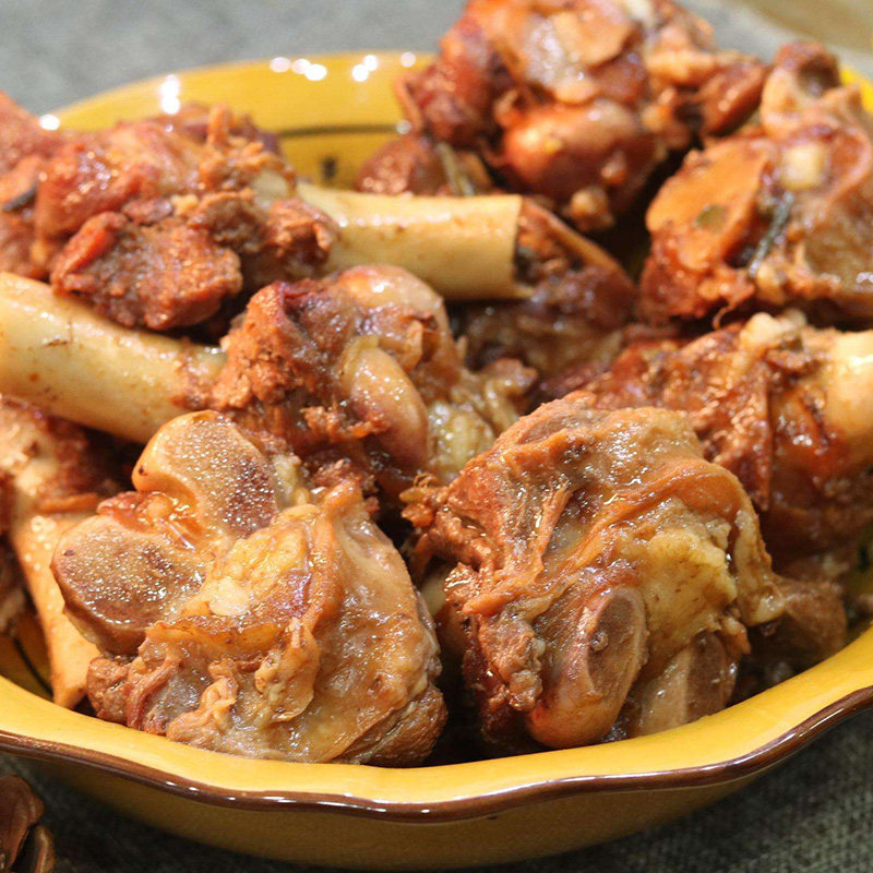 吉日木图 新鲜羊汤骨内蒙古乌珠穆沁羊肉羊骨髓羊肉棒骨羊骨头2斤